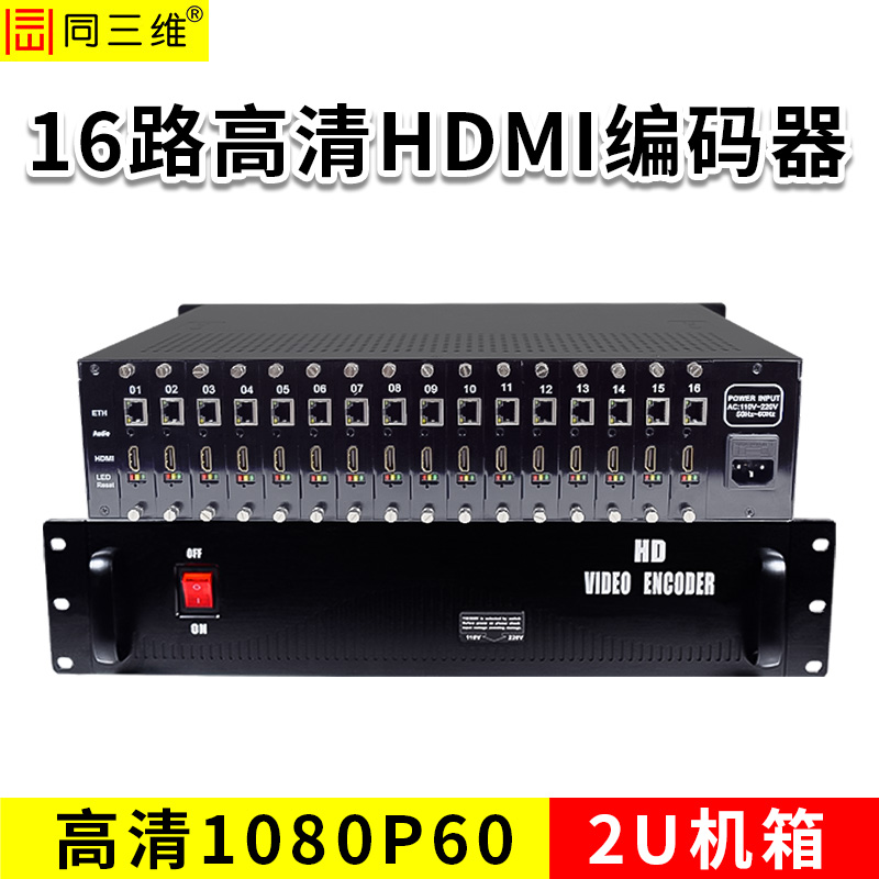 同三維T80004H16-2U  16路高清HDMI編碼器